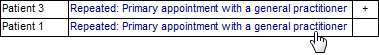 Links in the report