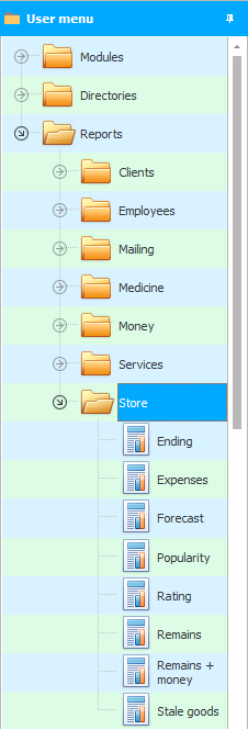 Analysis of goods in warehouses