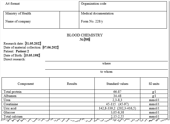 Type of printed document