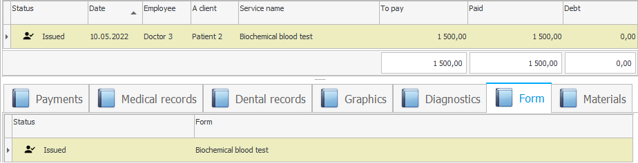 Status and color for printed document