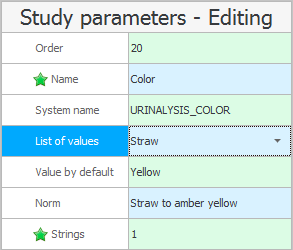 Undersøg parameterfelter