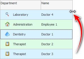 Change column width