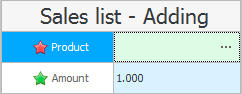 Adding to a sale