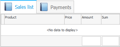 tab. Sale Composition