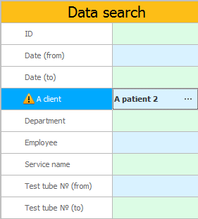 Search by patient name