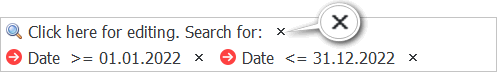 Remove all search criteria