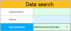 Selected employees by specialization