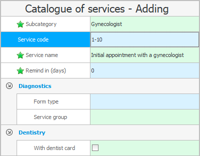 Adding a service