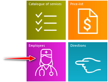 Quick launch buttons. Employees