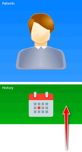 Quick launch buttons. visits