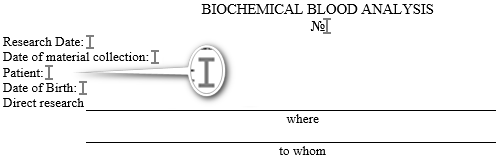Created a bookmark for substituting the patient's name