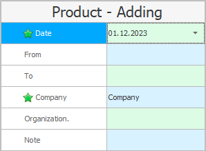 Adding an invoice