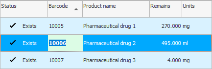 Product search by barcode