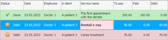 X-ray of teeth