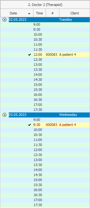 Pacientul rezervat pentru două zile
