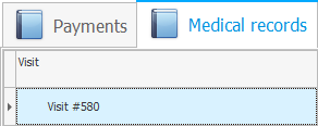 Record number in the electronic medical record