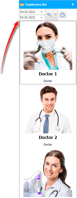 Choice of date and doctor