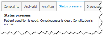 Using templates to fill in the current status
