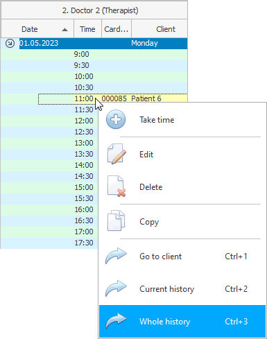 The entire electronic medical history of the patient