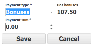 Adding a mixed payment