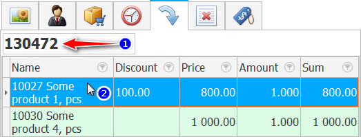 Product for return