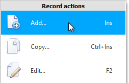 Hovering the mouse over a menu item for a tooltip