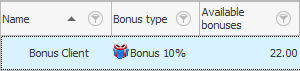 The rest of the customer's bonuses