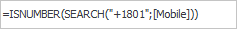 Formula for formatting a string field when entering the desired text