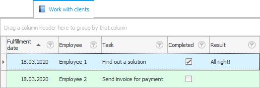 Working with a client