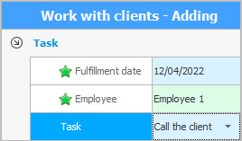 Adding a client job