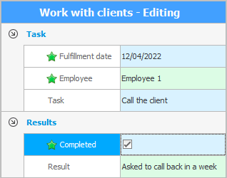 Editing work with a client