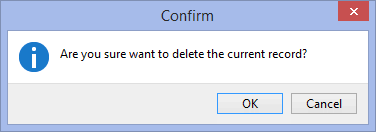 Deletion confirmation