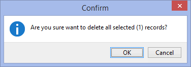 Deletion confirmation