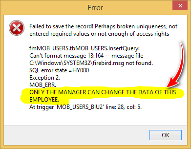 Other errors