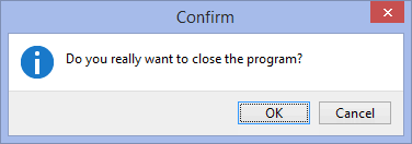 Program closure confirmation