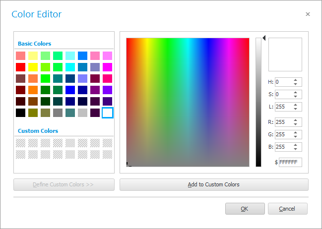 Color Picker Dialog