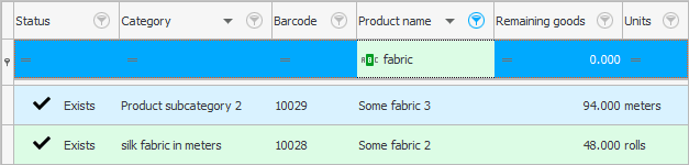 Using a filter string