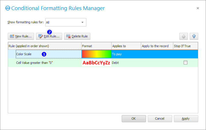 Replacing a Conditional Formatting Rule