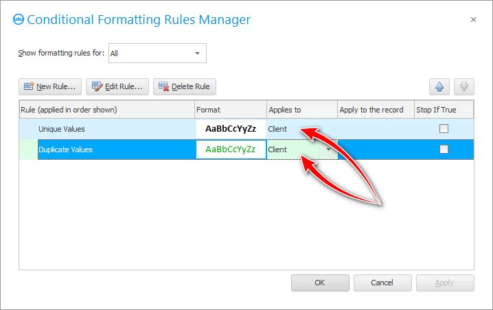Applying both conditions to the same field