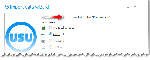 The table into which the data will be imported