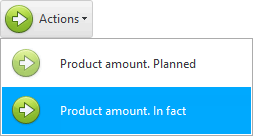 Action. Quantity of goods - fact