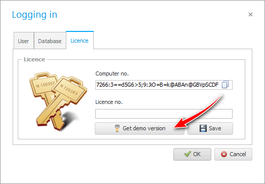 Get a temporary license for a demo version