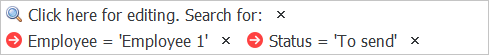 Unsent messages from the current user