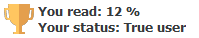 User achievements