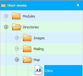 Menu. Cities