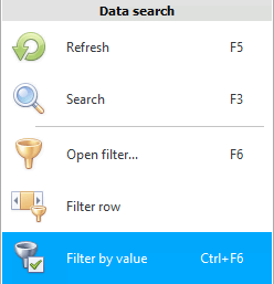 Filter by value