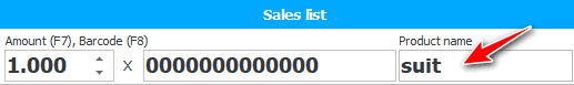 Product search by name