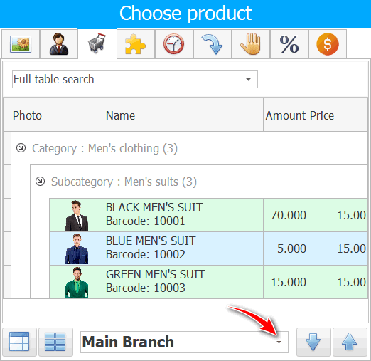 Warehouse selection