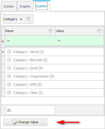 Nastavení uživatele programu