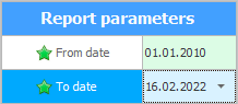 Opsionet e raportit